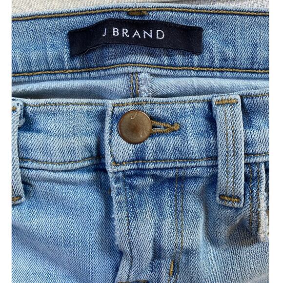 J Brand Capri Beach Line Jeans Light Blue - 24 Excellent - Cropped Fit - Picture 13 of 16